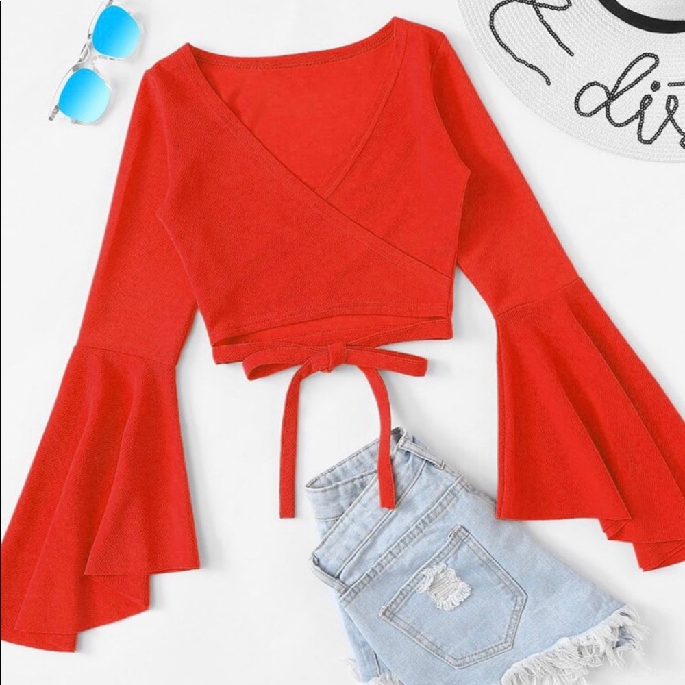 Red tie top